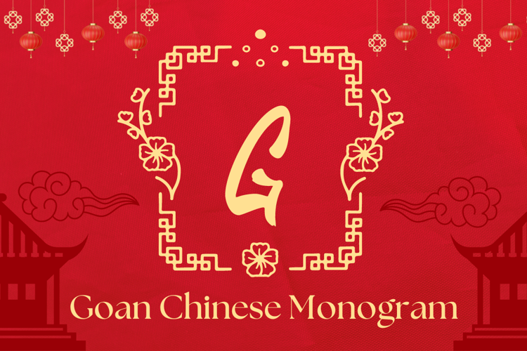 Goan Chinese Monogram Font