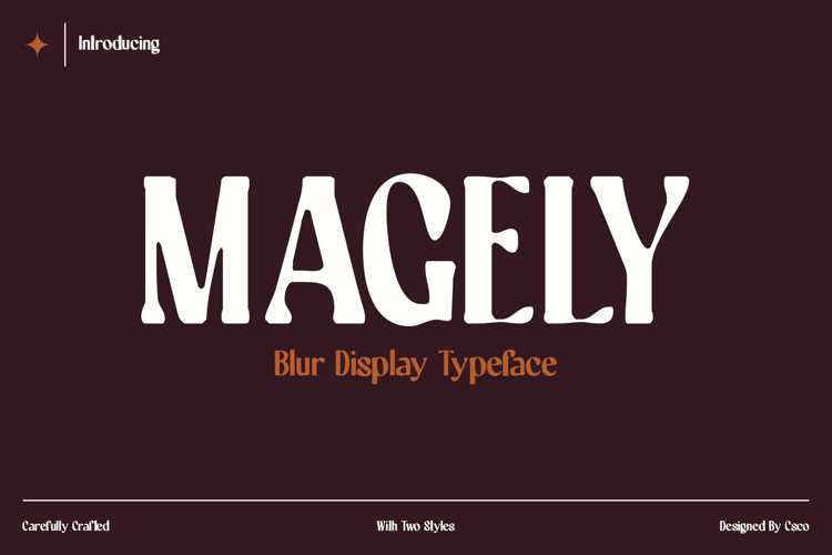 Magely Blur Font