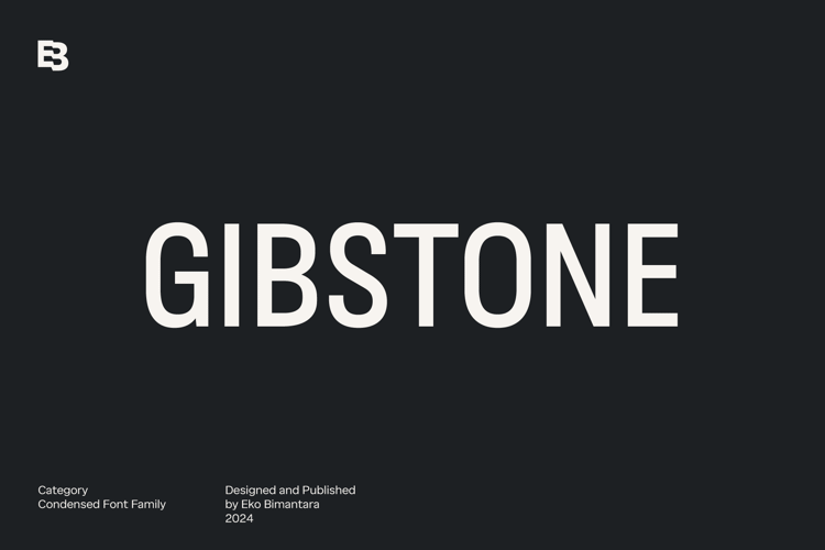 Preview of Gibstone Font