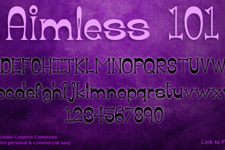 Aimless 101 Font