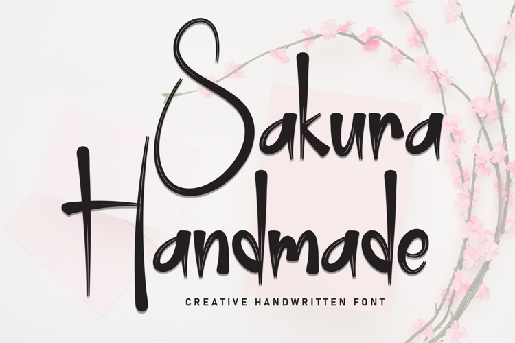 Preview of Sakura Handmade Font