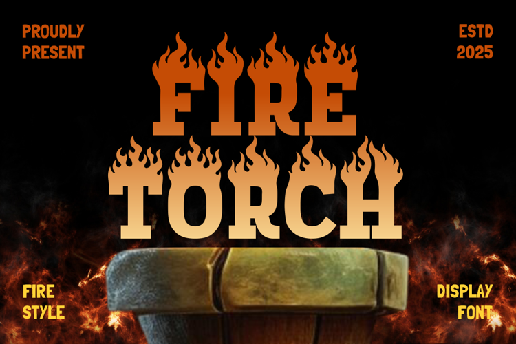 Preview of Fire Torch Font