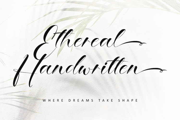 Ethereal Handwritten Font