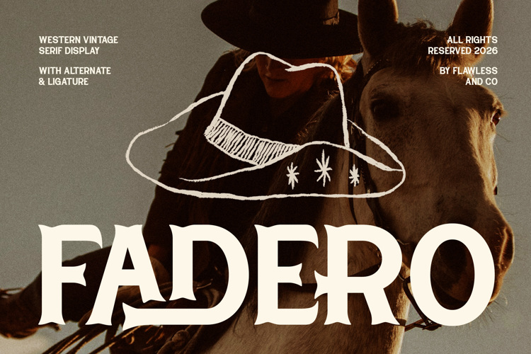Preview of FADERO Font