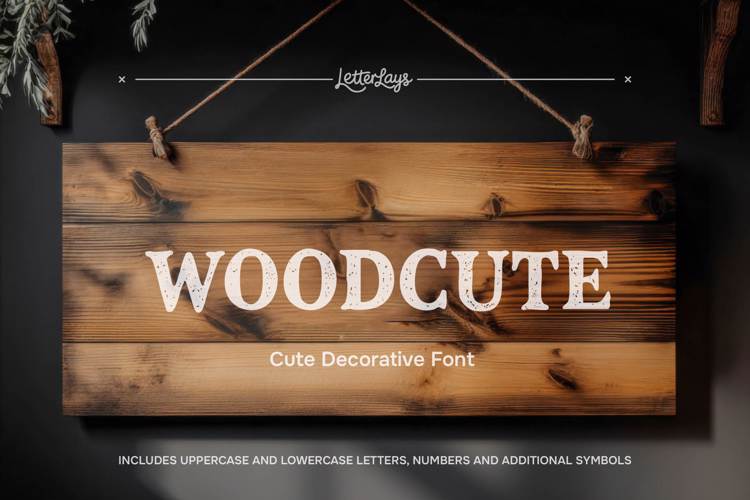 Preview of Woodcute Font