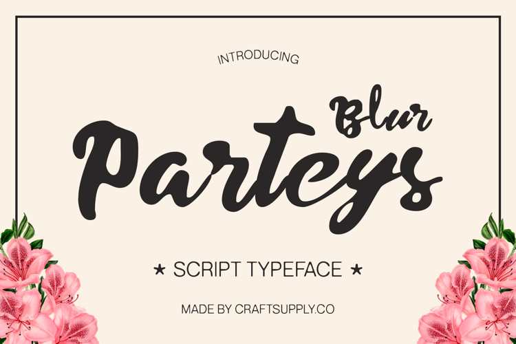 Parteys Blur Font