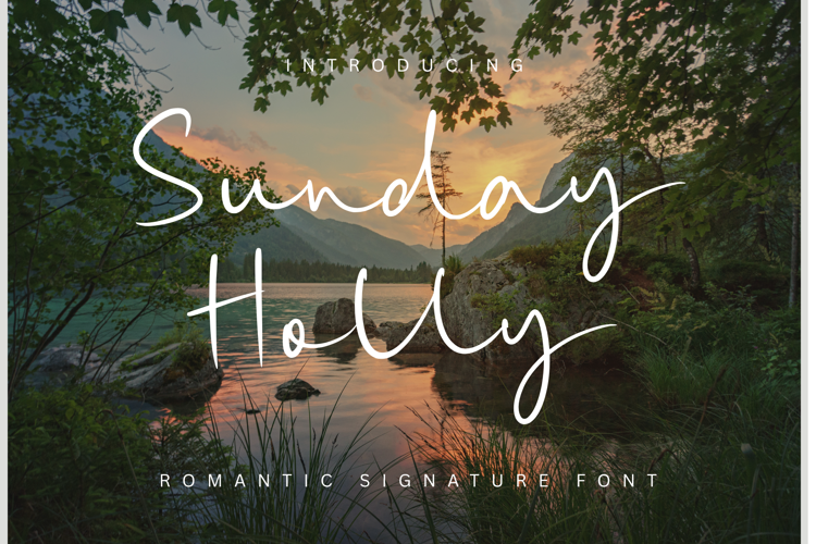 Preview of Sunday Holly Font