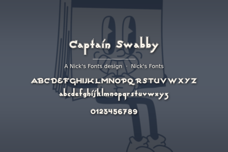 Preview of Captain Swabby Font
