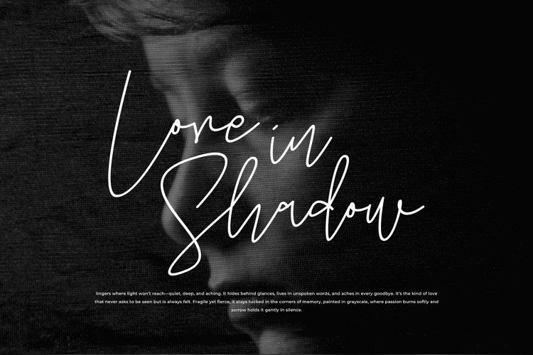 Preview of Amoslenty Font