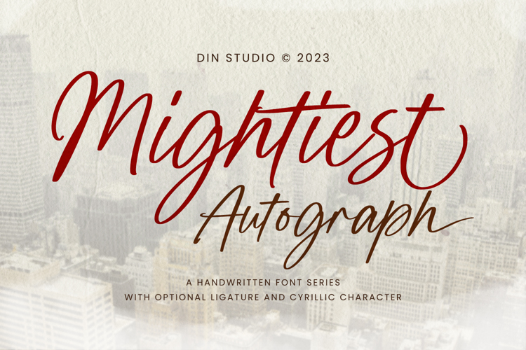 Mighties Autograph Font