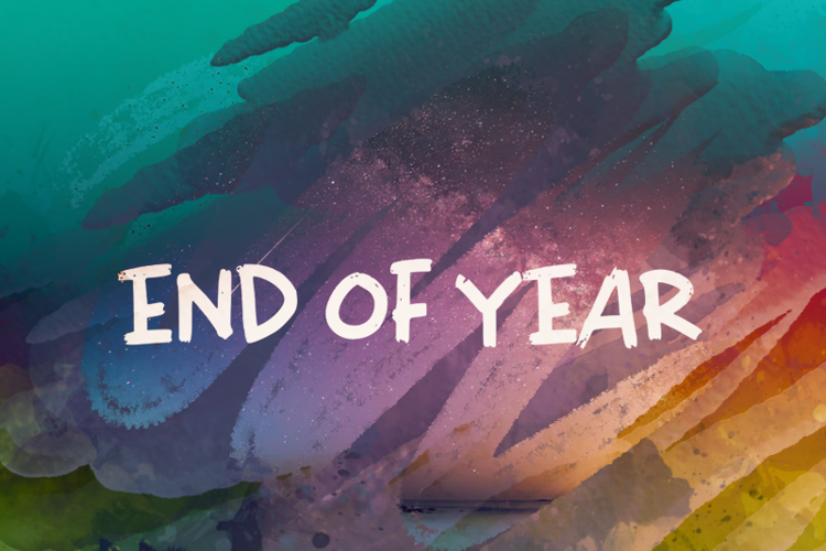 e End of Year Font