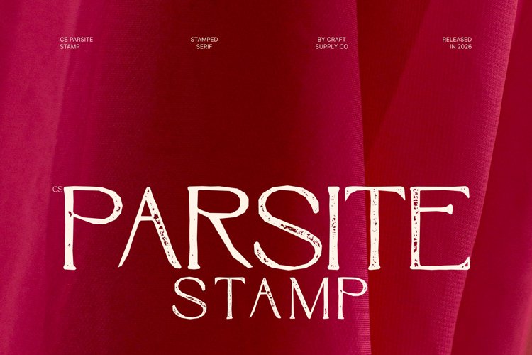 Preview of CS Parsite Stamp Font