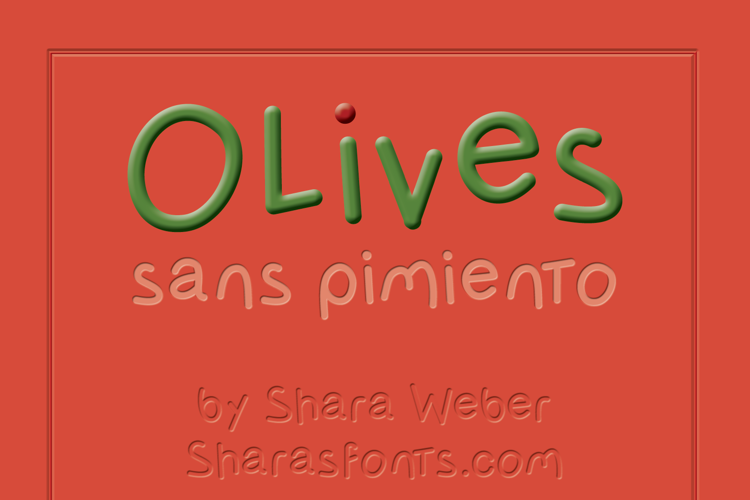 OlivessansPimiento Font