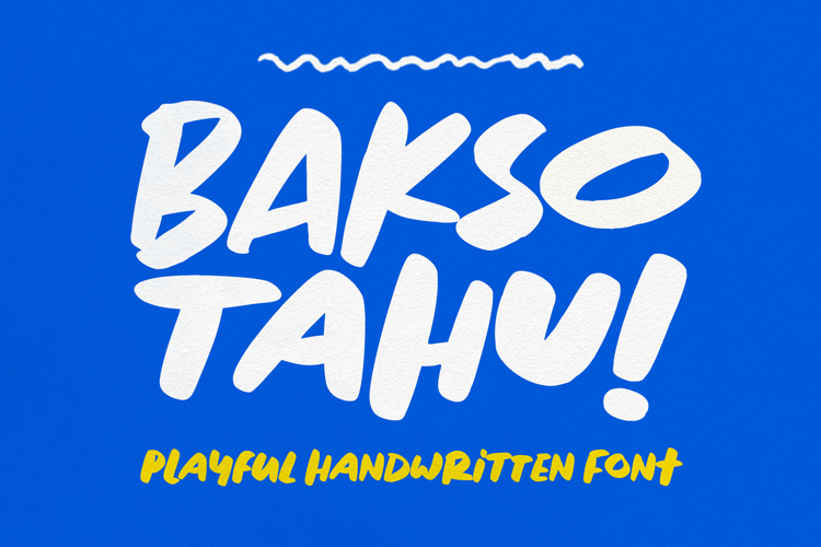 Preview of Bakso Tahu ! Font