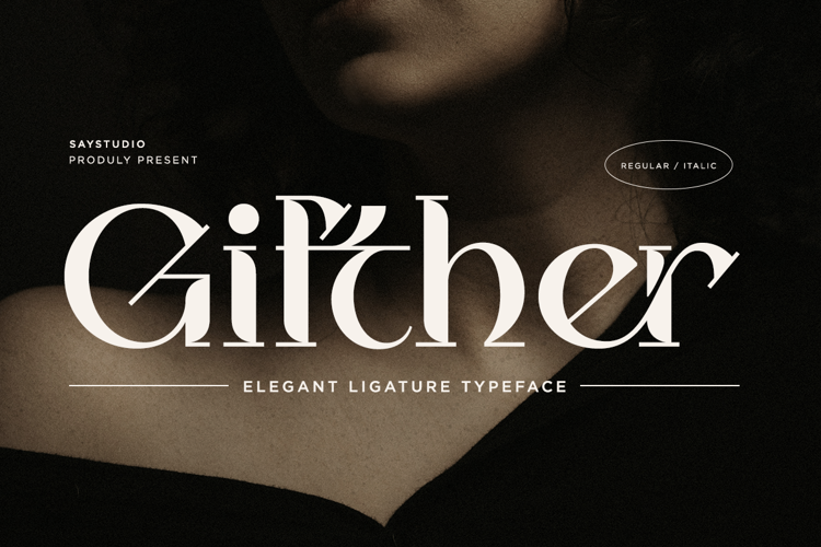 Preview of Gifther DEMO Font