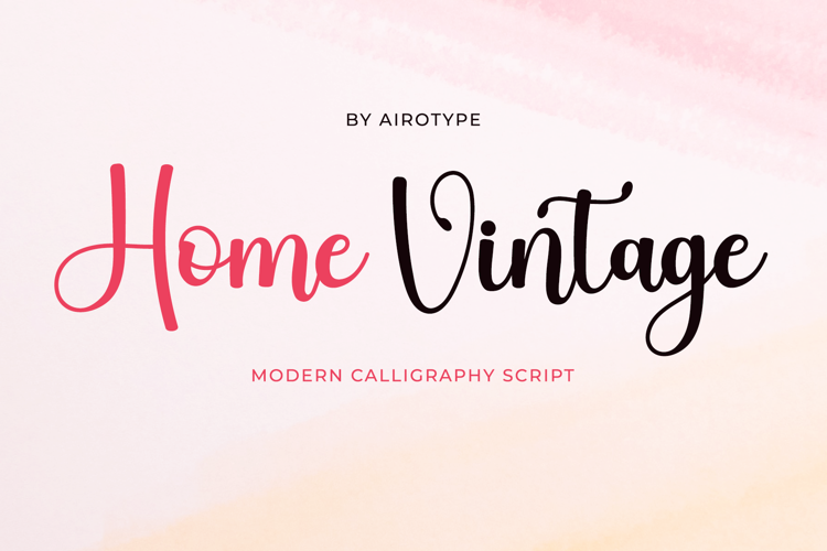 Home Vintage Font