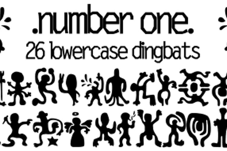 number one Font