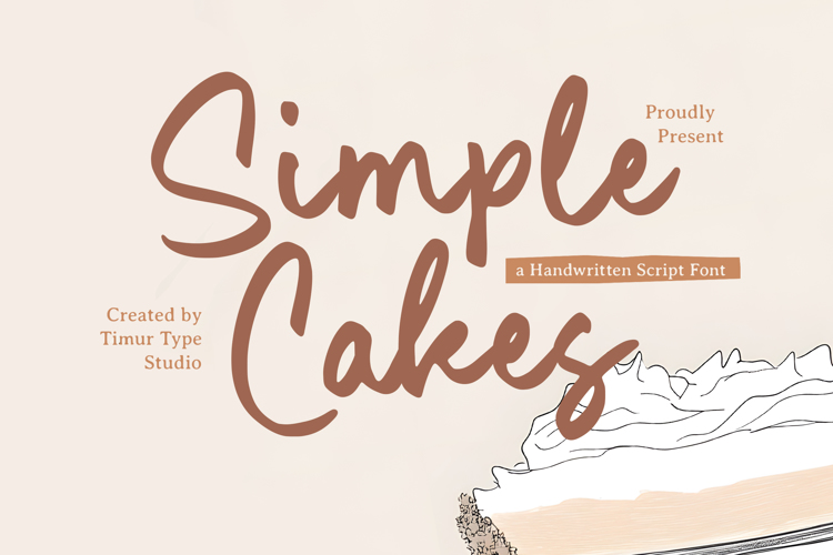 Simple Cakes Font