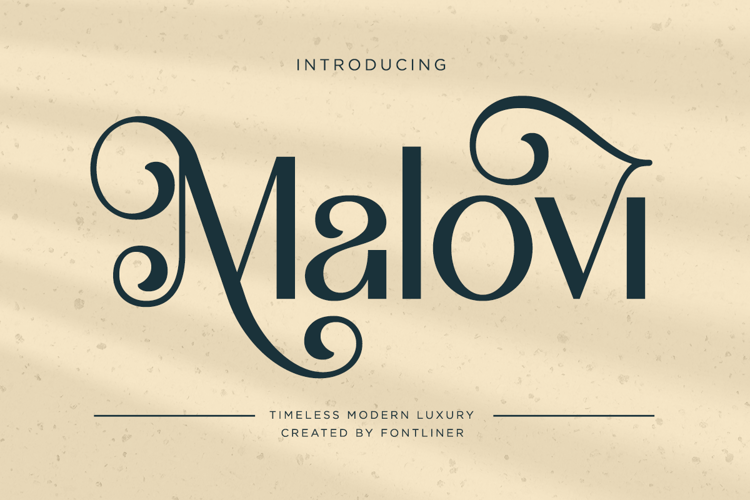 Preview of Malovi Font