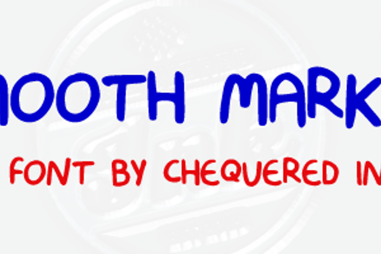 Smooth Marker Font
