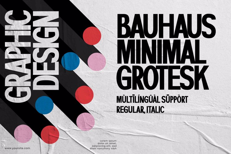 Preview of BAUHAUS Font