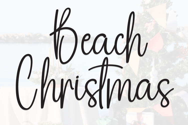 Preview of Beach Christmas Font