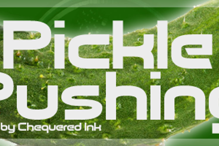 Pickle Pushing Font