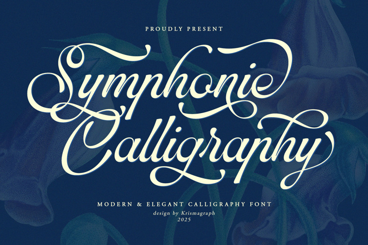 Preview of Symphonie Calligraphy Font