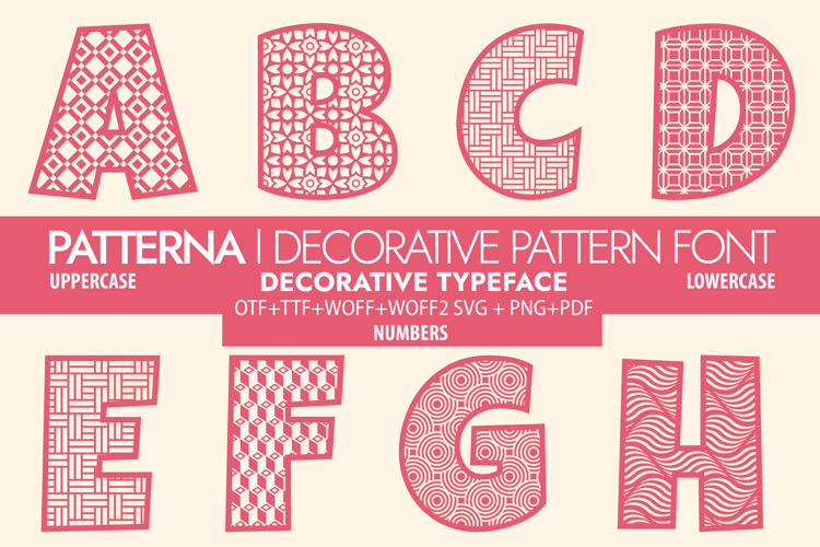 Preview of PATTERNA Font