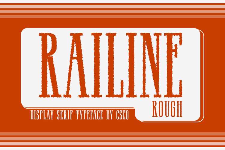 Railine Rough Font