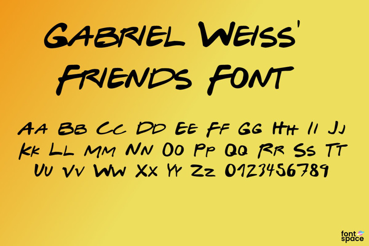 Gabriel Weiss' Friends Font
