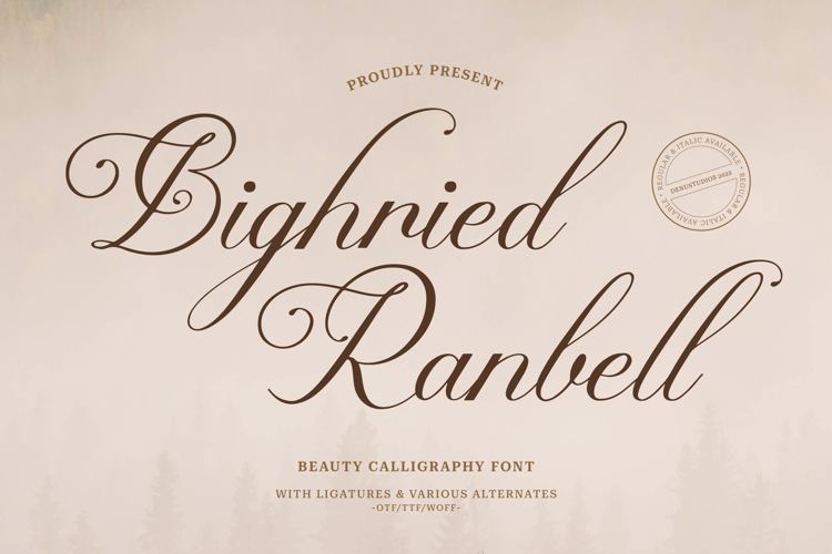 Bighried Ranbell Font