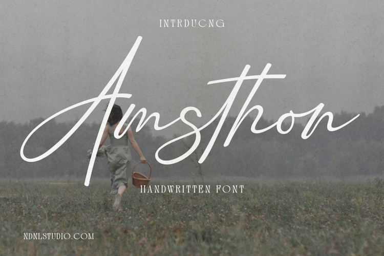 Preview of Amsthon Font