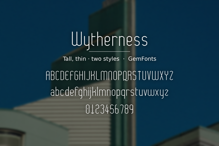 Preview of Wytherness Font