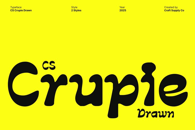 Preview of CS Crupie Drawn Font