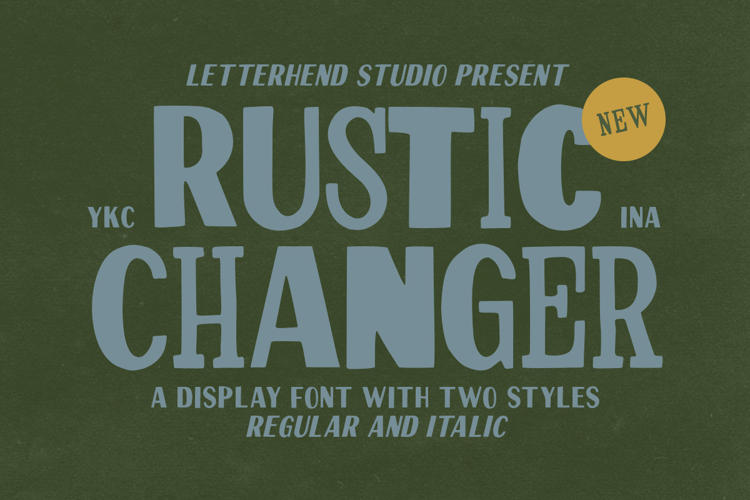 Preview of Rustic Changer Font