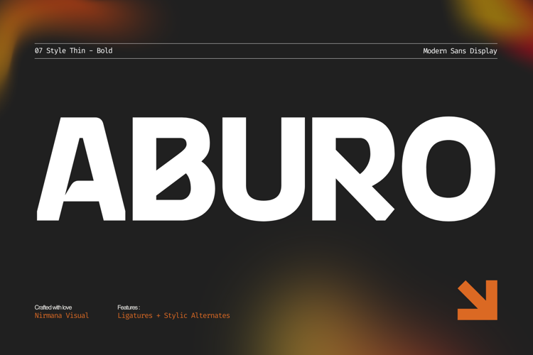 Preview of Aburo Font