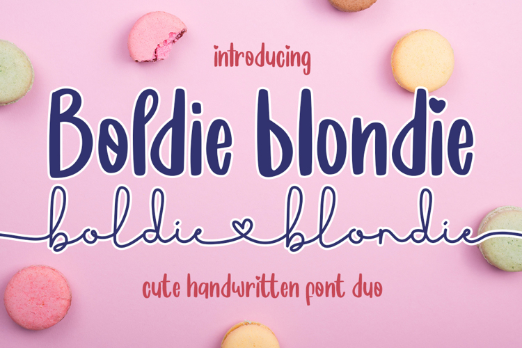 Boldie Blondie Font