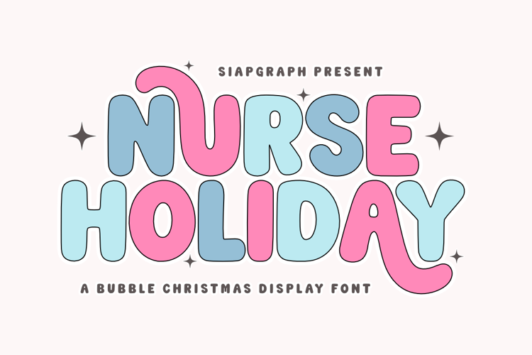 Preview of Nurse Holiday Font