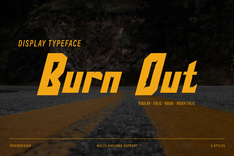 Preview of Burn Out Font