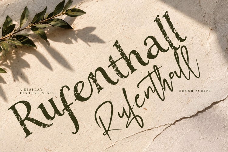 Preview of Rufenthall Font