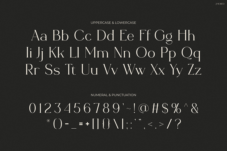 Preview of Amored Font