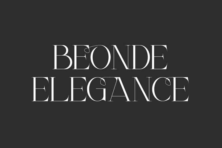 Beonde Elegance Font