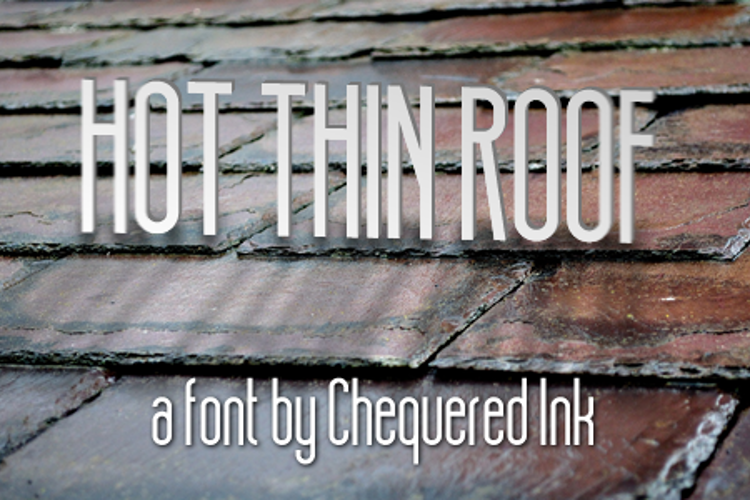 Hot Thin Roof Font