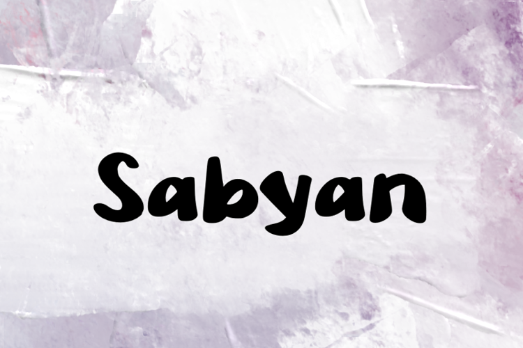 s Sabyan Font