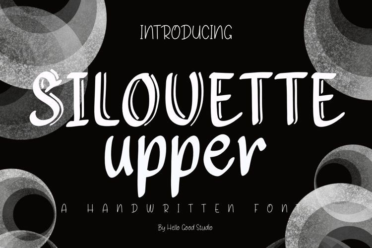 Preview of Silouette Upper Font