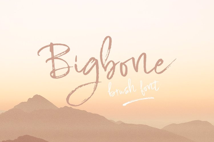Bigbone Brush Font