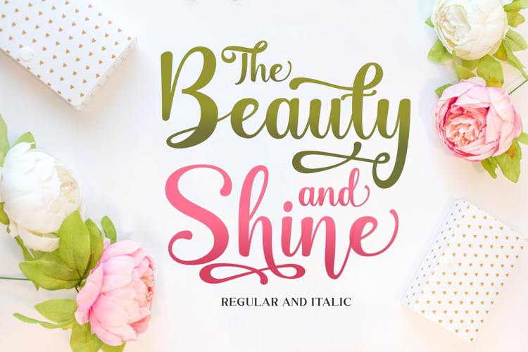 Preview of Beauty Shine Font
