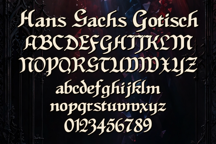 Preview of Hans Sachs Gotisch Font
