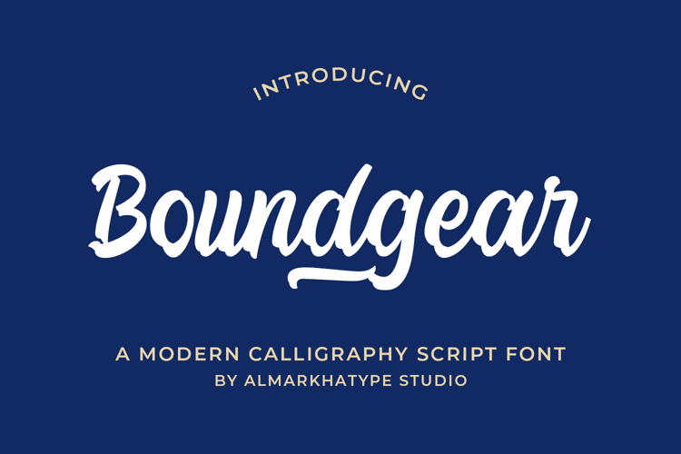 Preview of Boundgear Script Font